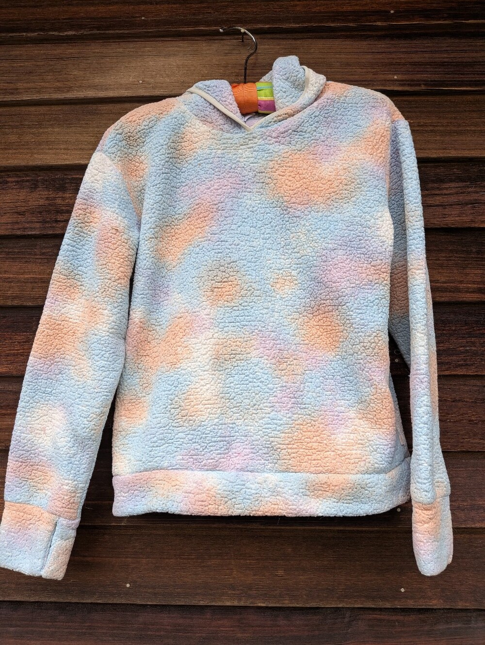 Athleta Girls Unicorn Tie Dye Fleece Hoodie Xl 14
